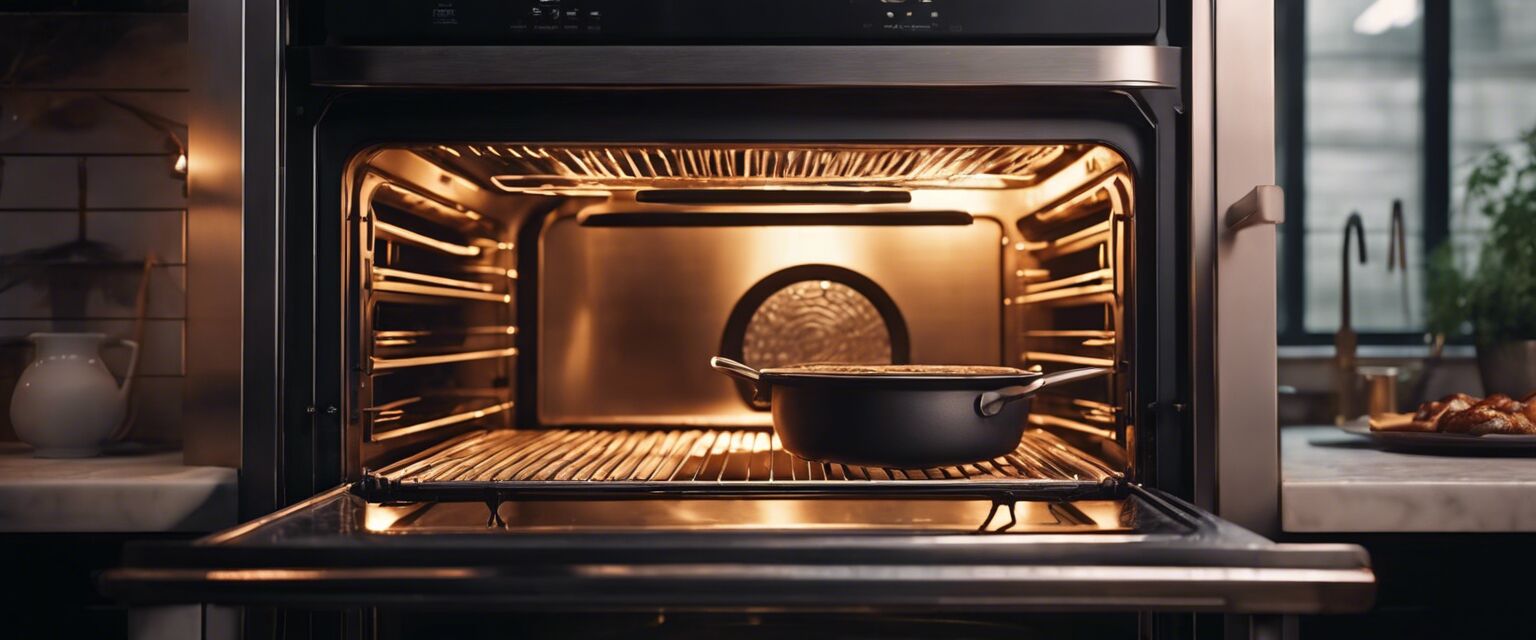 Luxury oven in use