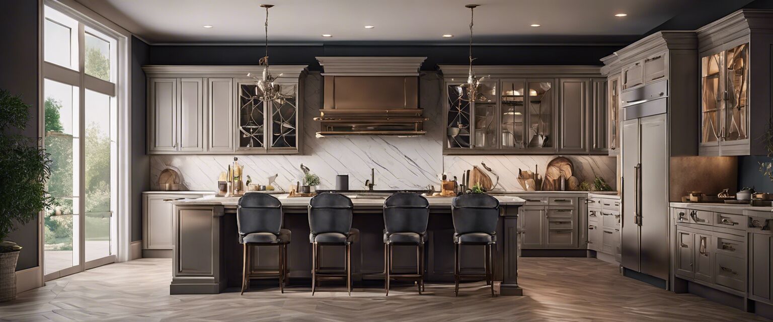 Luxurious kitchen with high-end range