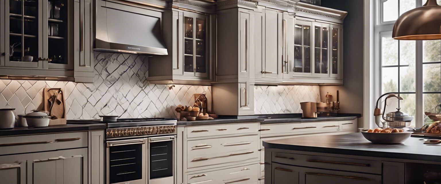 Modern luxury oven in a kitchen