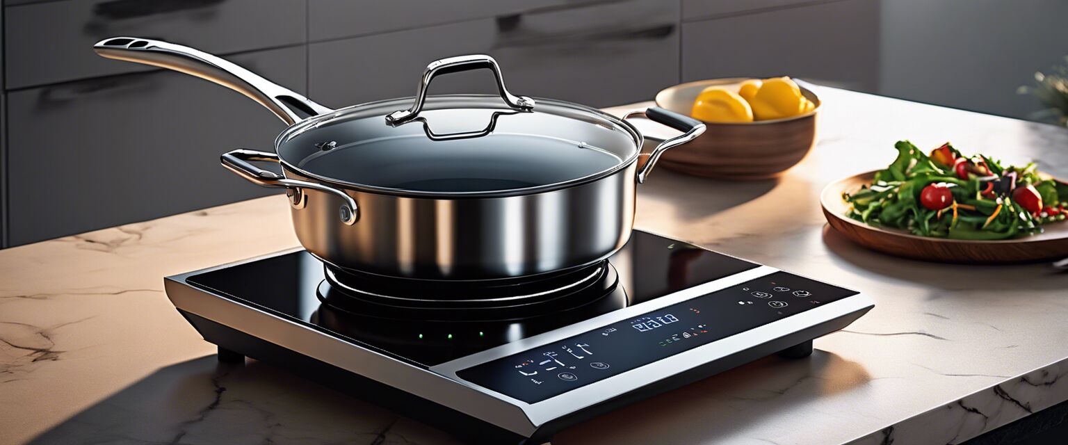 Smart cookware in a kitchen